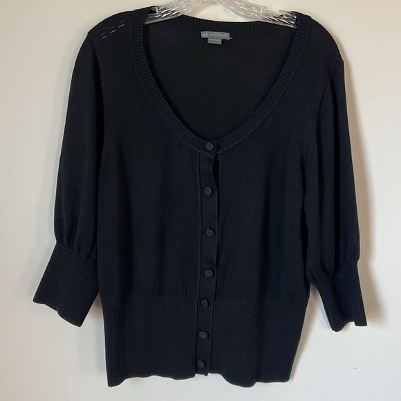 Armani Exchange L Black Cardigan - Picture 2 of 8